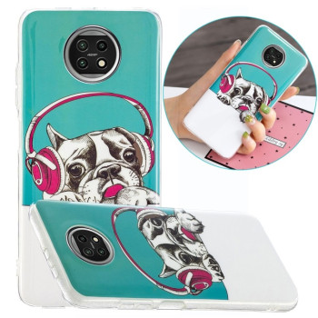 Противоударный чехол Luminous для Xiaomi Redmi Note 9T - Headset Dog