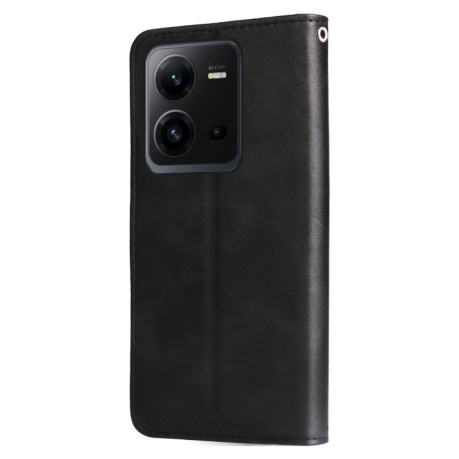 Чохол-книжка Fashion Calf Texture для Vivo V25 5G/V25e 4G - чорний