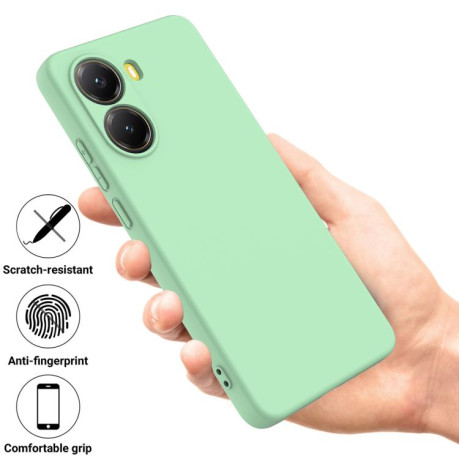 Силиконовый чехол Solid Color Liquid Silicone на Xiaomi Poco X7 Pro - зеленый