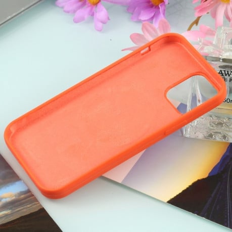 Чохол протиударний Nano Silicone (Magsafe) для iPhone 11 - помаранчевий