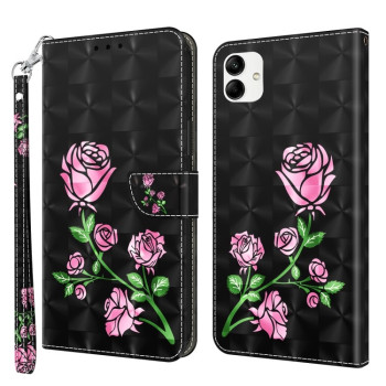 Чехол-книжка 3D Painting для Samsung Galaxy A04 3D - Rose