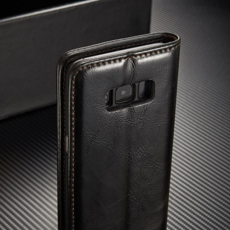 Шкіряний чохол-книжка CaseMe 003 Series на Galaxy S8+ / G955 - чорний