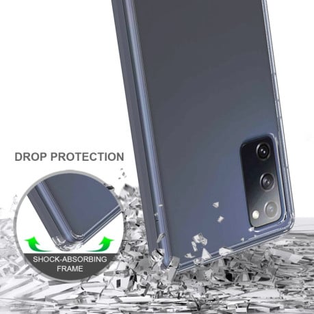 Акриловый противоударный чехол HMC на Samsung Galaxy S20 FE - черный
