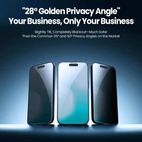 Защитное стекло NILLKIN Guardian Full Coverage Privacy на iPhone 17 - черное