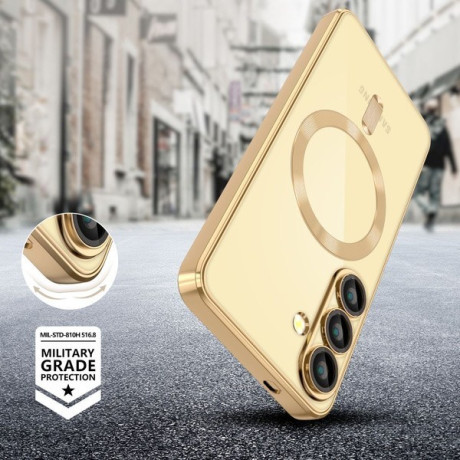 Чехол Tech-Protect MagFlex MagSafe для Samsung Galaxy A56 5G - Transparent Gold