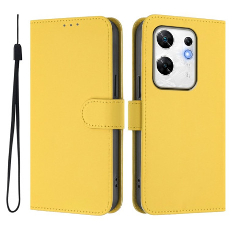 Чехол-книжка Skin Feel Solid Color Leather для Infinix Zero 30 4G - желтый