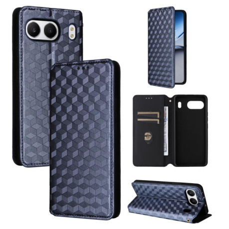 Чохол-книжка Cubic Grid Calf Texture для OnePlus Nord 4 - синій