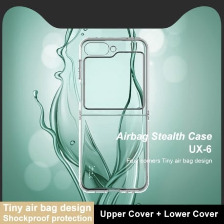 Противоударный чехол IMAK UX-6 series для Samsung Galaxy  Flip 6 - прозрачный