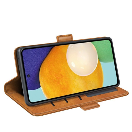 Чехол-книжка Dual-side Magnetic Buckle для Samsung Galaxy A13 4G - желтый