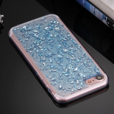 TPU Чехол Scattered Platinum Pattern Blue для iPhone SE 3/2 2022/2020/8/7