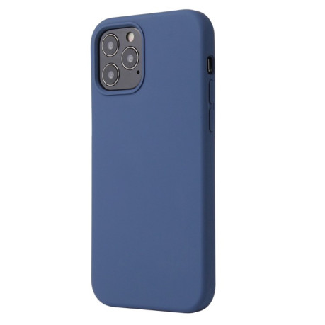 Силіконовий чохол Solid Color Liquid на iPhone 12 Pro Max - синій