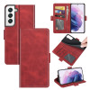 Чехол-книжка Dual-side Magnetic Buckle для Samsung Galaxy S22 5G - красный