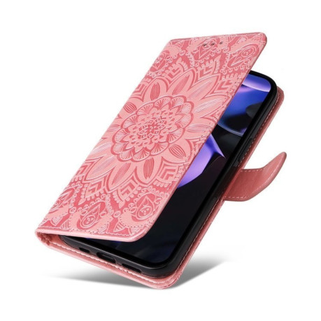 Чохол-книжка Embossed Sunflower для Google Pixel 9a - золото
