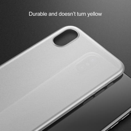 Чехол Baseus WingUltra-Thin Frosted PP Case на iPhone XS Max  прозрачно-черный