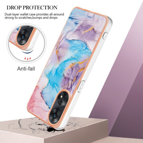 Протиударний чохол Electroplating IMD для OPPO Reno8 T 4G - Marble