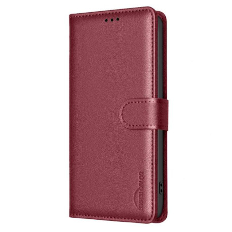Чехол-книжка Litchi Texture RFID Anti-theft Leather для на Samsung Galaxy M16 5G / F16 5G - красный