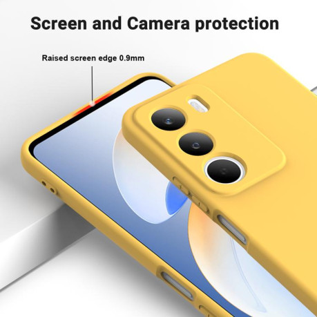 Силіконовий чохол Solid Color Liquid Silicone на Realme C71 4G - жовтий