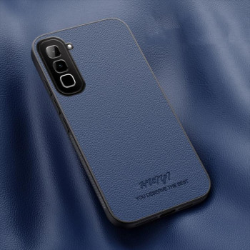 Чехол HUIYI Leather Magnetic на Infinix Hot 70 4G — синий