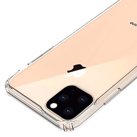 Акриловий чохол з покриттям, що антидрапається, на iPhone 11 Pro Max-рожевий