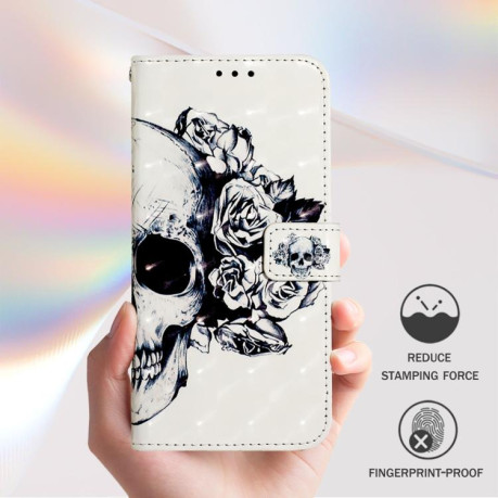 Чохол-книжка 3D Painting для Realme 14 Pro+ 5G - Skull