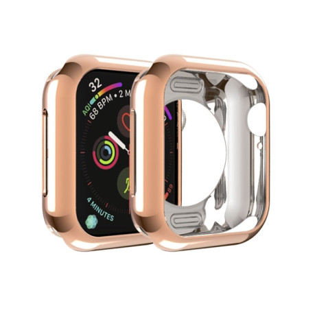 Протиударна накладка Round Hole для Apple Watch Series 5 / 4 44mm - рожево-золота
