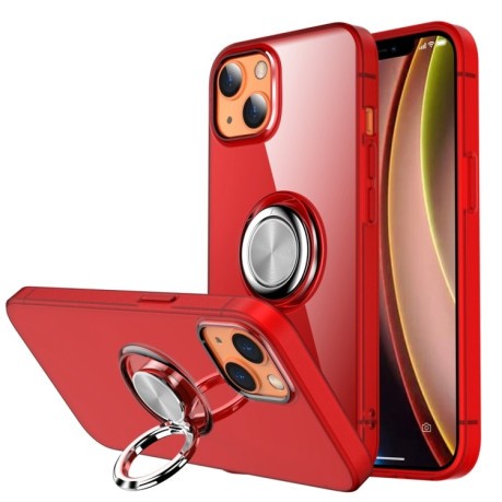 Противоударный чехол Matte with Ring Holder для iPhone 13 mini - красный