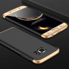3D чохол GKK Three Stage Splicing Full Coverage Case на Samsung Galaxy S7/G930 - чорно-золотий