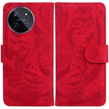 Чехол-книжка Tiger Embossing для Realme 11 4G Global - красный