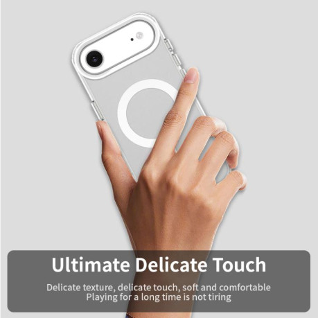 Противоударный чехол Candy Magsafe PC Hybrid TPU для iPhone Air - белый