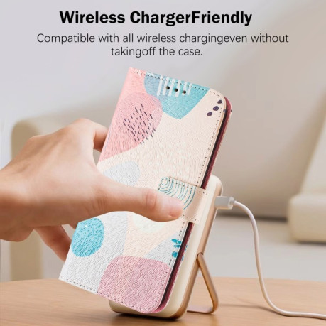 Чохол-книжка Colored Drawing Pattern для iPhone 16e - кольоровий