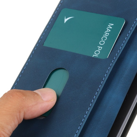 Чохол-книжка KHAZNEH Cowhide Texture на OnePlus Nord 2T - синій