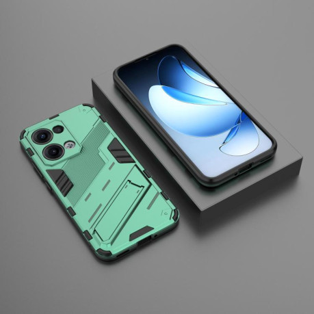 Противоударный чехол Punk Armor для OPPO Reno13 5G Global - зеленый