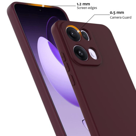 Силиконовый чехол Shockproof Silicone Magsafe для OPPO Reno13 Pro 5G Global - коричневый