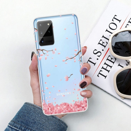 Силиконовый чехол Painted на Samsung Galaxy Note 20 - Cherry Blossoms