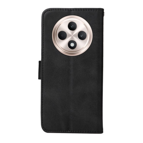 Чехол-книжка Stitching Calf Texture для OPPO Reno12 F/12 FS 4G - черный