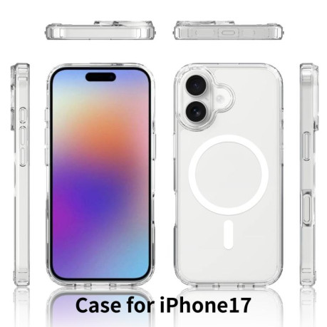 Акриловий протиударний чохол Magsafe Scratchproof Acrylic TPU для iPhone 17 - прозорий