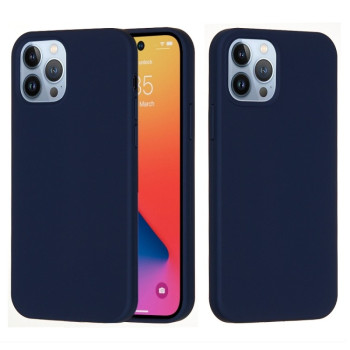 Чехол Solid Color Liquid Silicone на  iPhone 14 Pro - синий