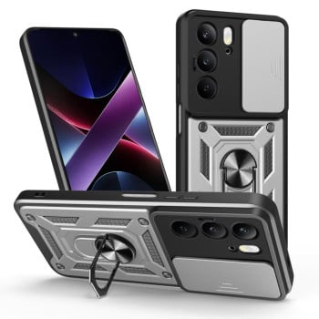 Протиударний чохол Sliding Camshield на Realme C75 4G / 14x 5G Global - сріблястий