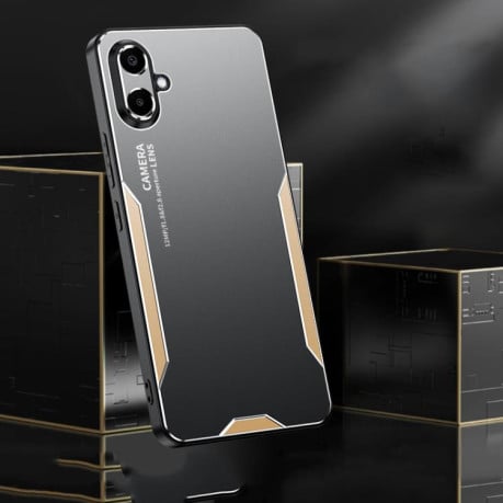 Противоударный чехол Blade Series на Samsung Galaxy A07 5G - серебристый