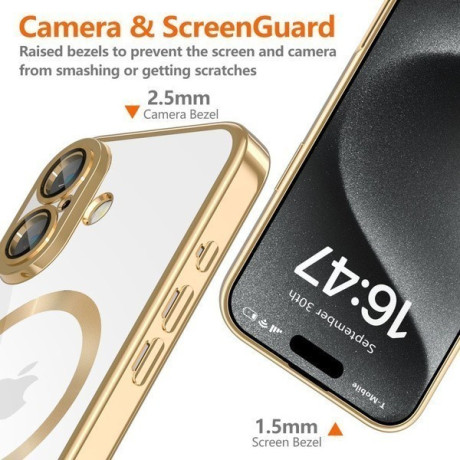 Чохол Tech-Protect MagFlex MagSafe для iPhone 16e - Gold