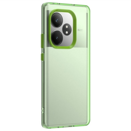 Противоударный чехол Candy Series для Realme GT 6T - зеленый