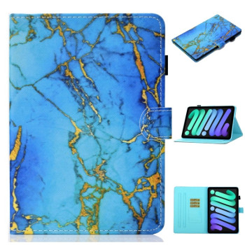 Чохол-книжка Coloured Drawing для iPad mini 7/ mini 6 - Gilded Marble