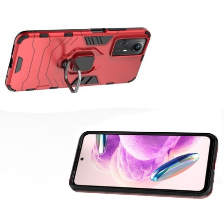 Протиударний чохол Magnetic Ring Holder на Xiaomi Redmi Note 12S 4G - червоний