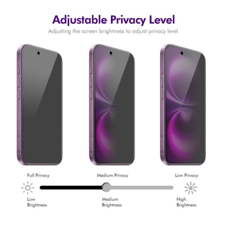 Захисне скло ENKAY 28 Degree Privacy Screen для iPhone Air - чорне