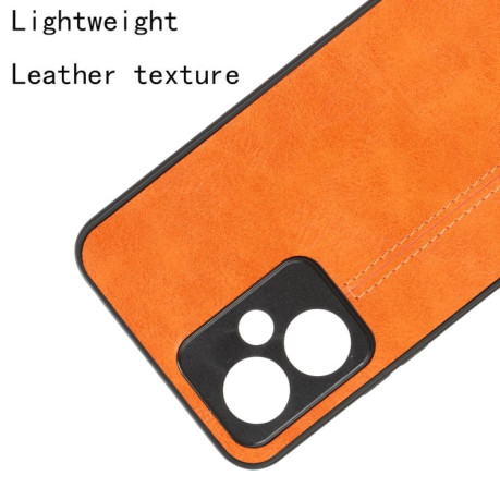 Ударозахисний чохол Sewing Cow Pattern для Xiaomi Poco X5 5G/Redmi Note 12 5G - помаранчевий