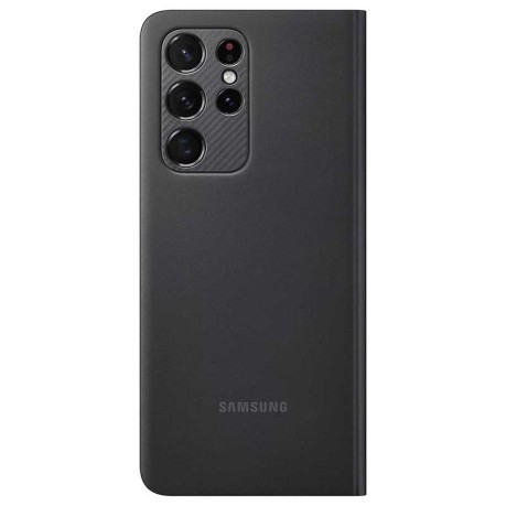 Оригінальний чохол-книжка Samsung Clear View Standing Cover Samsung Galaxy S21 Ultra black