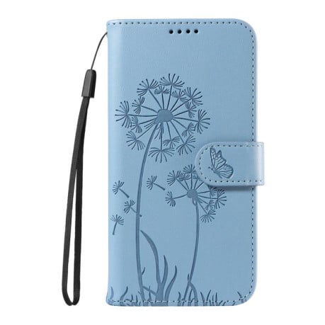 Чехол-книжка Dandelion Embossed Pattern Flip Leather на Samsung Galaxy A07 5G - голубой