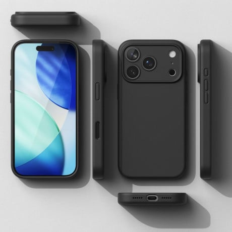 Оригинальный силиконовый чехол Ringke Silicone Magnetic с MagSafe на iPhone 17 Pro - Black