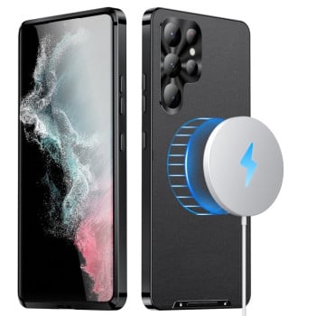 Протиударний чохол Frosted Meta (MagSafe) Samsung Galaxy S24 Ultra 5G - чорний