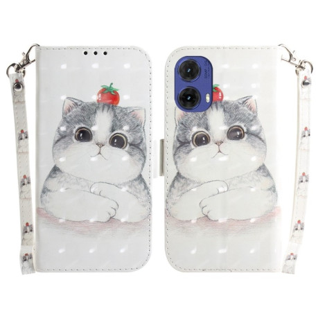 Чехол-книжка 3D Painting для Motorola Moto G85 5G Global - Cat